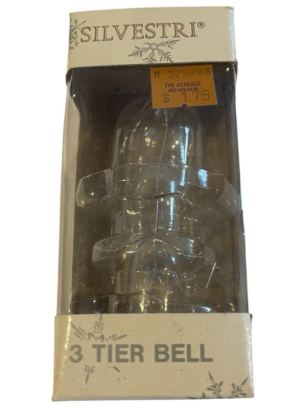 Vintage Silvestri 3 Tier Bell Ornament in Original Packaging